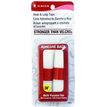 Singer Hook and Loop Adhesive Back White Tape 3/4